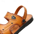 Men's Outdoor Adventure Sandals with Rugged Faux Leather and Supportive Sole - 59 Street Vibes
