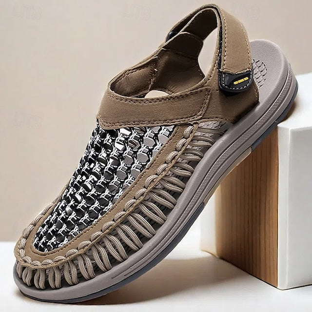 Men's Outdoor Sandals with Breathable Mesh and Adjustable Strap for Hiking - 59 Street Vibes