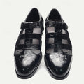 Men's Premium Crocodile Pattern Fisherman Sandals with Monk Strap Design - 59 Street Vibes