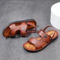 Men's Outdoor Adventure Sandals with Rugged Faux Leather and Supportive Sole - 59 Street Vibes