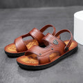 Men's Outdoor Adventure Sandals with Rugged Faux Leather and Supportive Sole - 59 Street Vibes