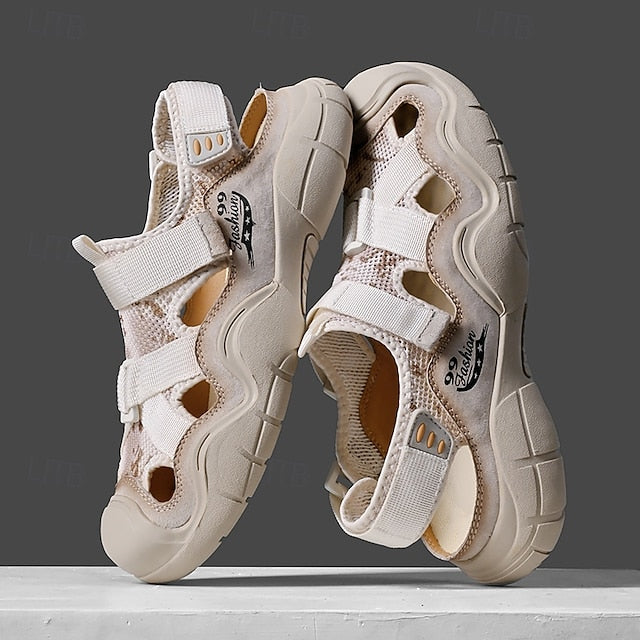 Men's Outdoor Sport Sandals with Velcro Straps and Breathable Mesh for Travel - 59 Street Vibes