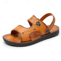 Men's Outdoor Adventure Sandals with Rugged Faux Leather and Supportive Sole - 59 Street Vibes