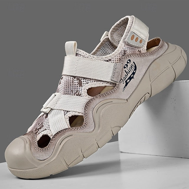 Men's Outdoor Sport Sandals with Velcro Straps and Breathable Mesh for Travel - 59 Street Vibes